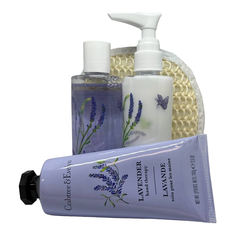 Crabtree & Evelyn Lavender Hand Therapy, Body Wash and Body
